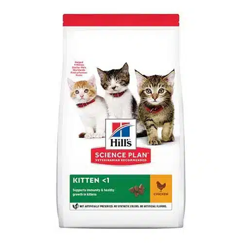 Hills food for kittens with chicken
