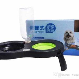 1640200439 1pcs portable pet food bowl kettle folded
