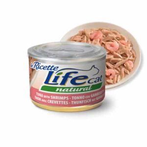 Life Cat Cans Tuna With Shrimps Wet Food For Cats, 85g