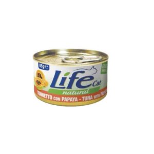 Life Cat Cans Of Tuna With Papaya Wet Food For Cats, 85g