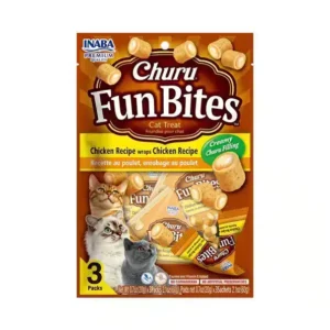 Choro Fun Bites Treat For Cats Chicken 3 x 20 Grams