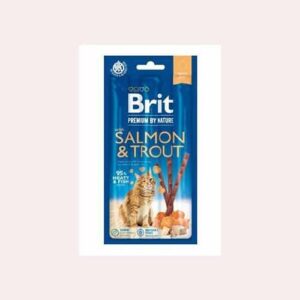 بريت بريميوم 3 عيدان مكافاة للقطط بطعم السلمون وسمك المرقط