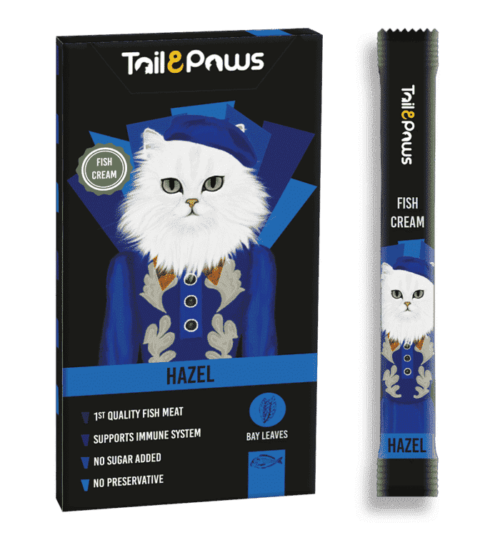 Tale Paws is a creamy salmon treat with bay leaf to support the immune system. The product contains 5 grams of natural bay leaf, which helps in improving the immune system of cats. The product also contains natural salmon cream, which contains the nutrients needed to keep cats healthy.