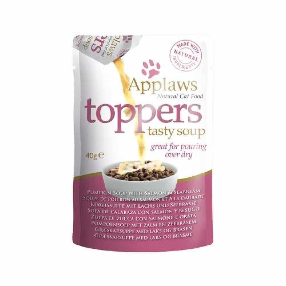 Applaws Toppers Cat Pumpkin Soup With Salmon and Bream 3 × 40g