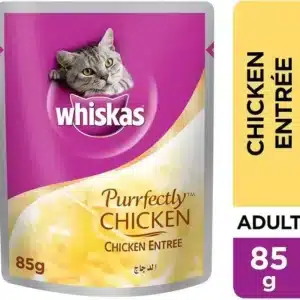 Whiskas Purrfectly Chicken Cat Food With Chicken Entree, 85g