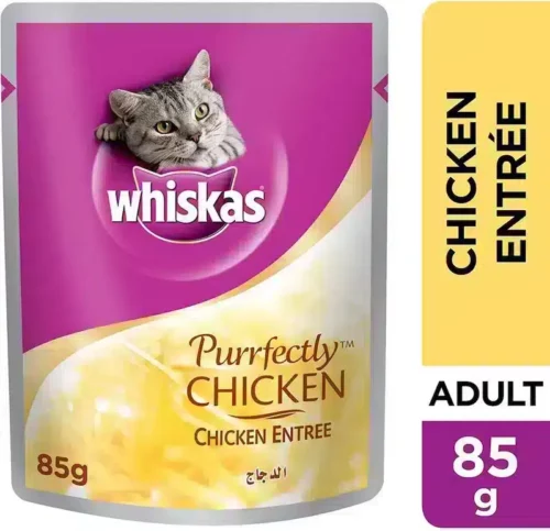 Whiskas Purrfectly Chicken Cat Food With Chicken Entree, 85g