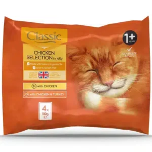 Butcher's 2 sachets of chicken flavored wet food for cats Jelly chicken and turkey