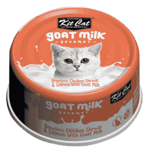 Kit Cat Boneless Chicken Shreds Salmon With Goat Milk 70g