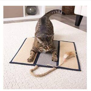 Smartycat foldable cat scratcher with feather