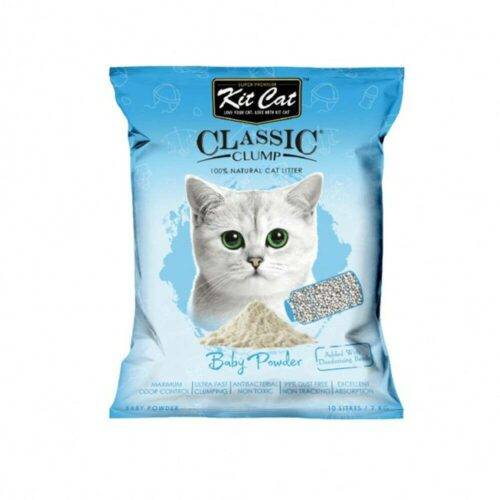 KitCat  litter for cats with the smell of baby powder 20 kg