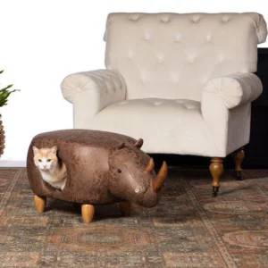 سرير وكوخ للقطط على شكل وحيد القرن