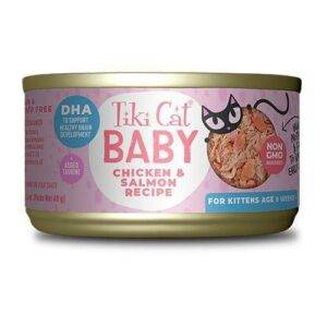 تيكي كات بيبي طعام رطب للقطط الصغيرة بالدجاج وسلمون , 68 جرام