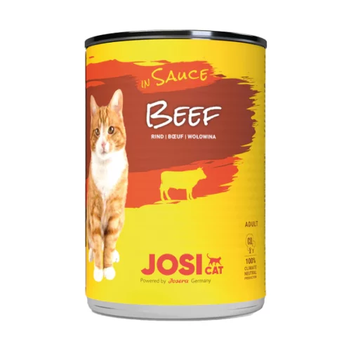 جوسي كات معلبات طعام رطب للقطط بالحم في صلصة
