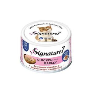 Signature 7 wet cat food with chicken and barley 80 g