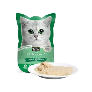 Kit Cat Petite Pouch Complete & Balanced Tuna & Whitefish In Aspic Wet Food For Cats, 70g