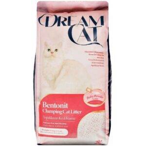 Dream Cat Bentonite Clumping Cat Litter Baby Powder Scent 20 L