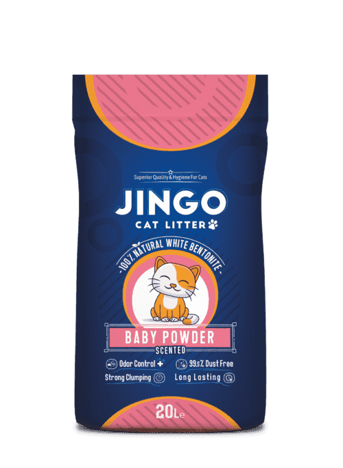 Jingo 20 Liter Baby Powder Scented Cat Litter