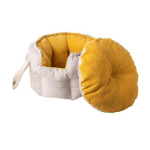Soft plush cat house and bed with handles
