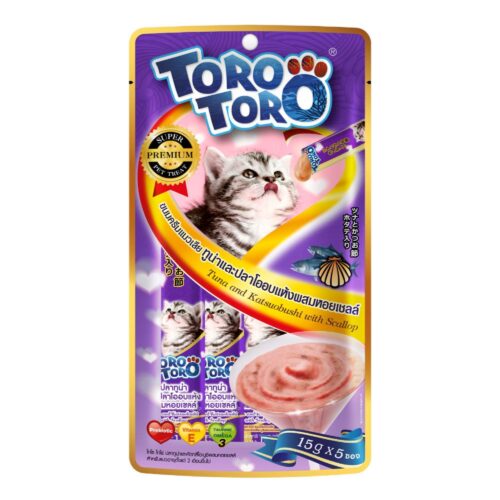 Toro Toro - Cat Treat - Tuna & Katsuobushi w Scallop 75g