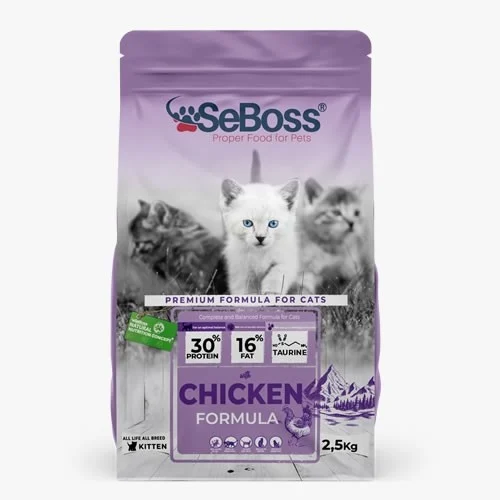 SeBoss Dry Food For Small Cats With Chicken 2.5 Kg