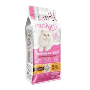 PROART Baby Powder Scented Clumping Cat Litter 10 L