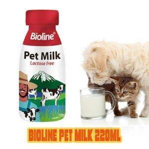 Bioline Pet Milk Lactose Free Cow Milk Replacer for Dog & Cat  220ml