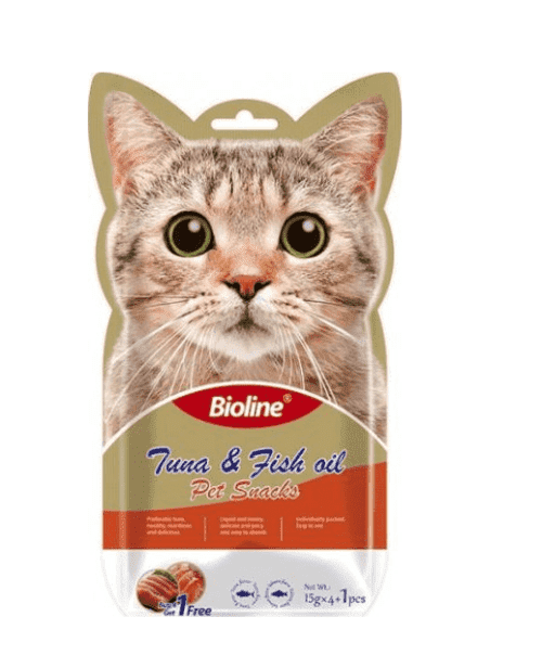 Bioline Cat Treats Tuna & Fish 5x15g
